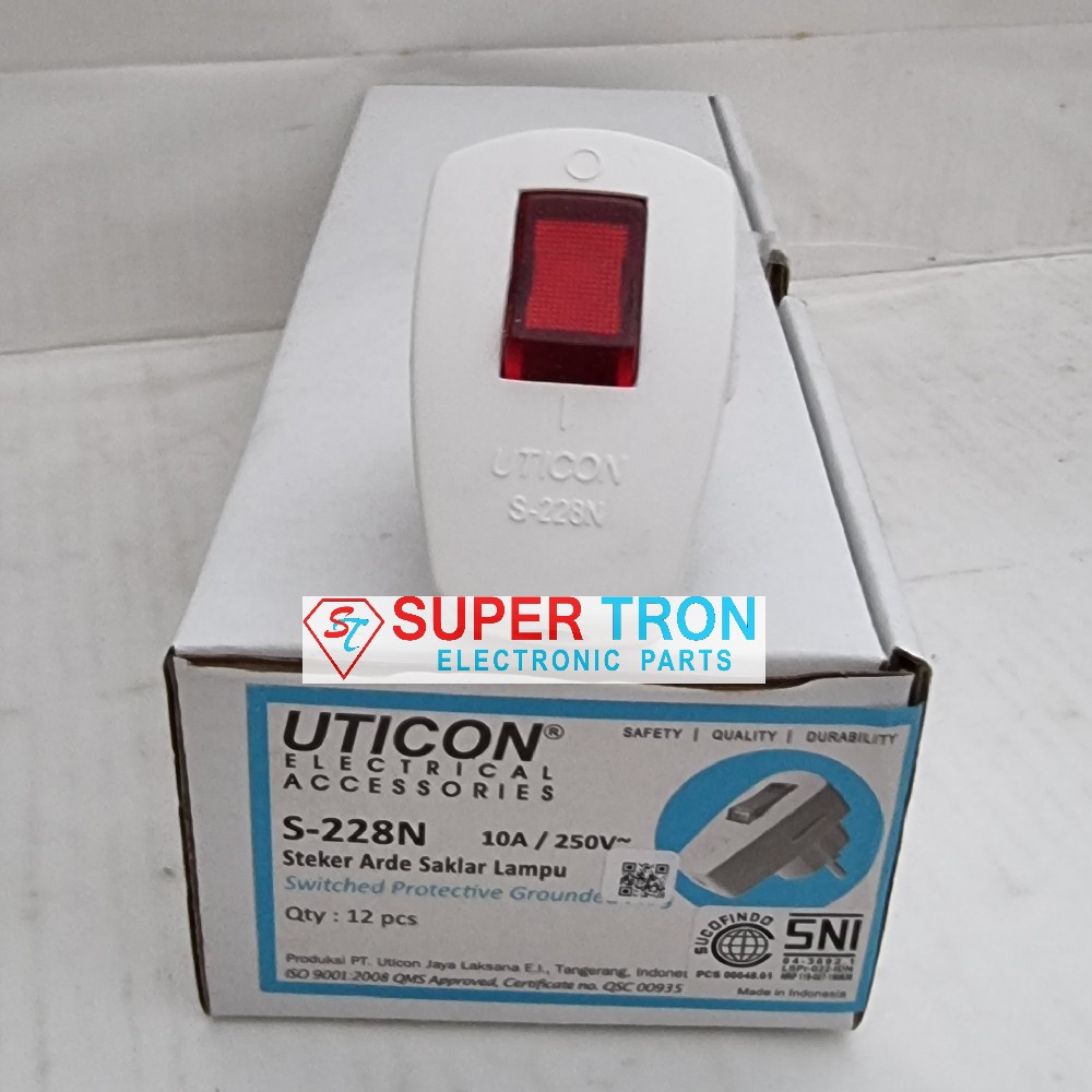 Steker Saklar Lampu Uticon S228N