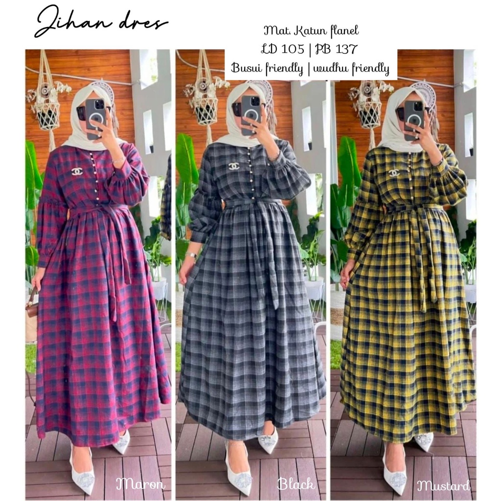 Busana Wanita HQ   JIHAN DRESS By MEISA FASHION