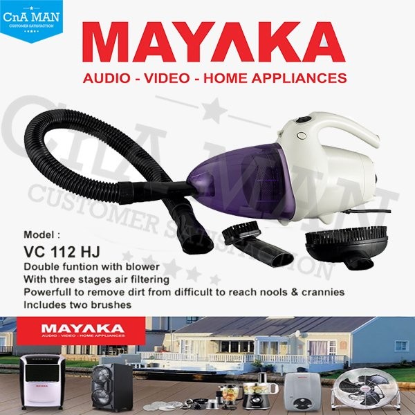 Vacum Cleaner &amp; Blower Mayaka VC 112 HJ Sedotan Kuat -Hemat listrik