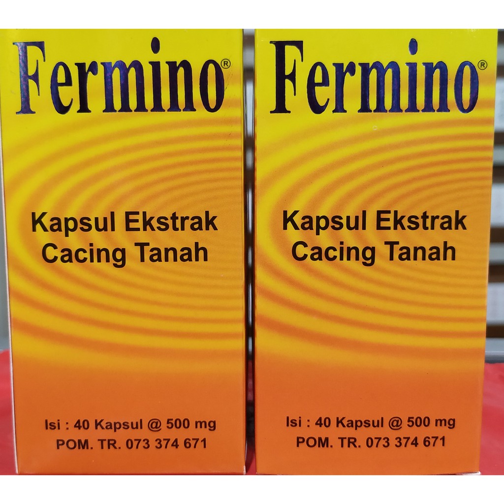 Obat demam Fermino kapsul ekstrak cacing tanah