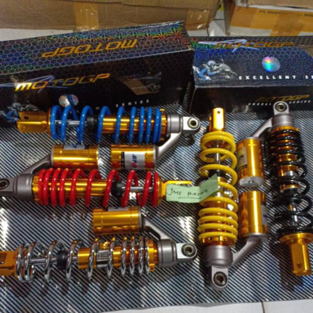 Shock breker belakang moto gp tabung atas 330&amp;310 scoopy mio beat vario125/150 lexi fazzio genio soul gt125 beat street spacy