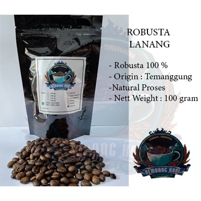 

Kembang Kopi - Robusta Lanang (Biji Tunggal) 100 gram