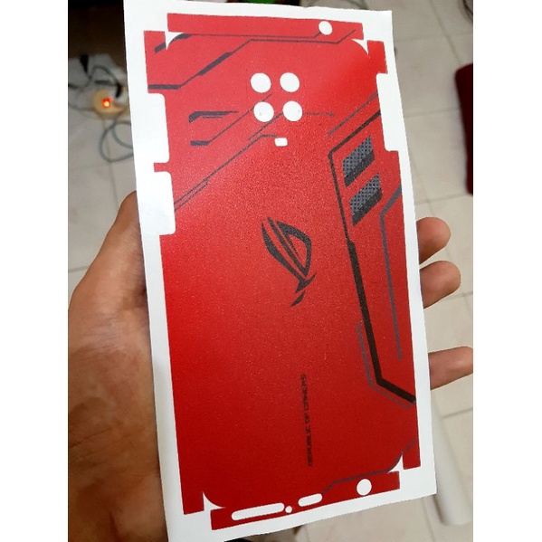 Garskin Fullbody Custom - Redmi Note 9 Pro ROG Red