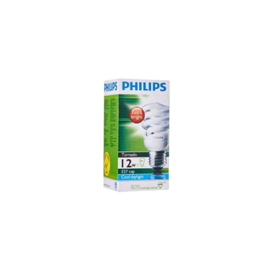 LAMPU PHILIPS TORNADO 12 WATT PUTIH LAMPU PHILIPS 12 WATT LAMPU SPIRAL