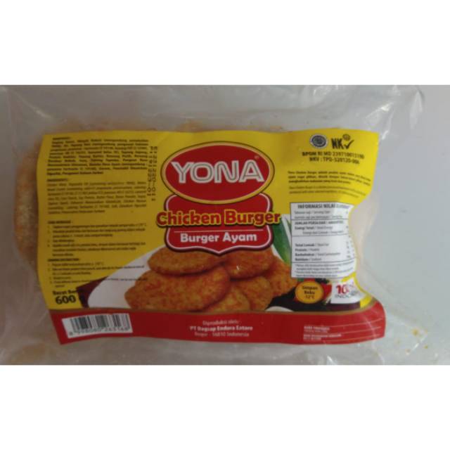 Yona Chicken Burger isi 10