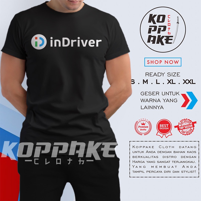 Kaos InDriver Logo Baju Perusahaan