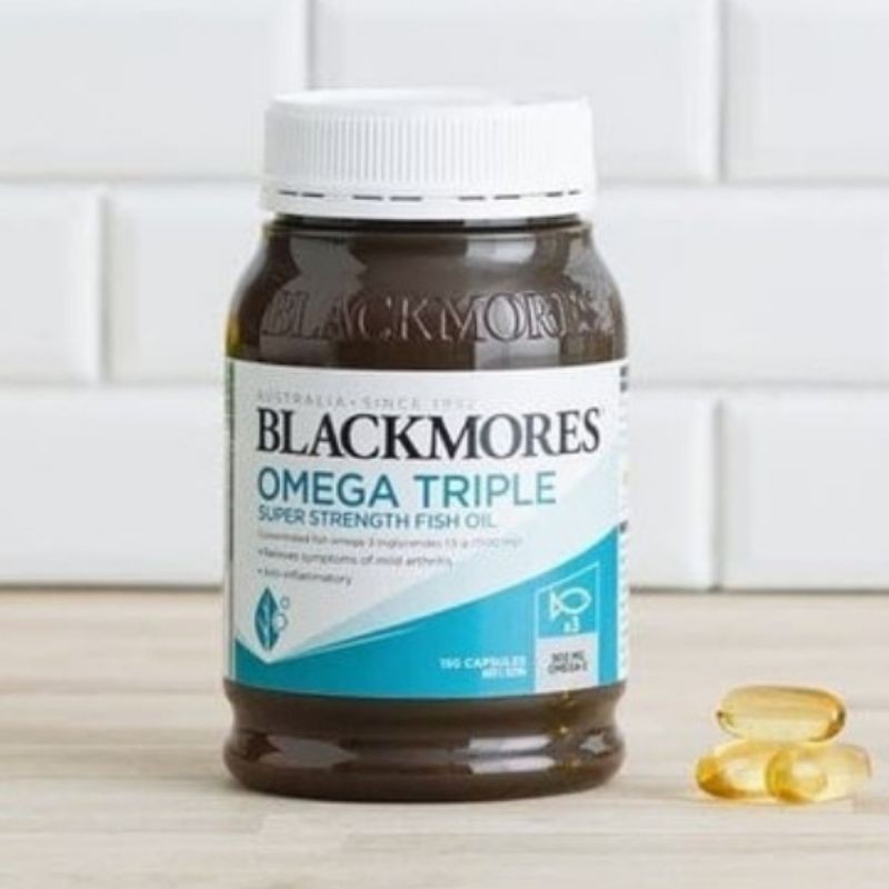 Blackmores Omega Triple Super Strength Fish Oil 150 Capsules Shopee