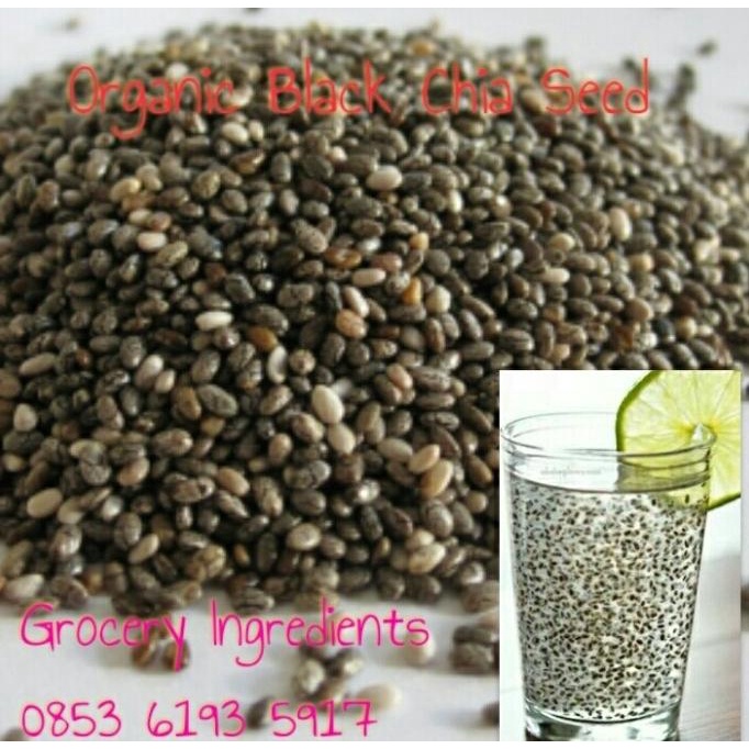 

Organic Black Chia Seed 50 Gram / Chia Seed Organic Black