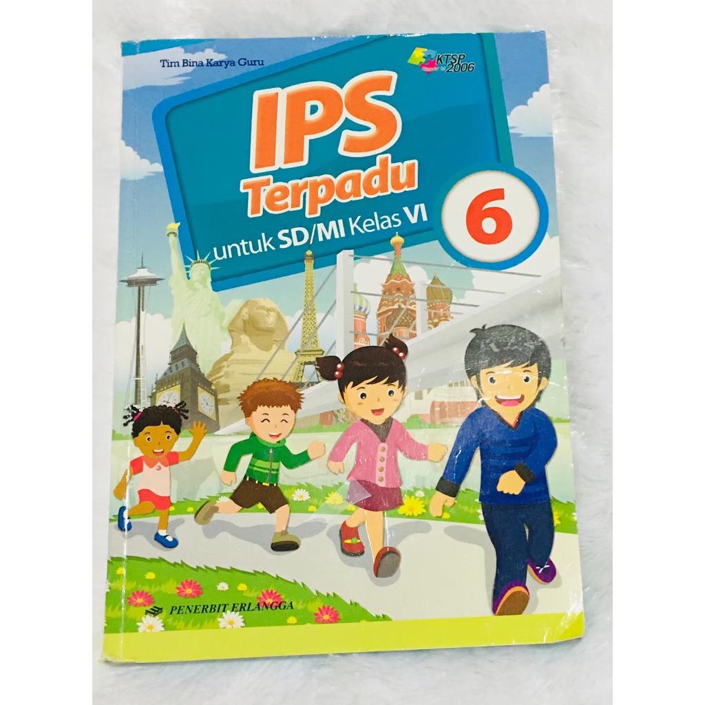 Buku cetak IPS Terpadu kelas 6 by erlangga / Buku IPS kelas 6 penerbit erlangga