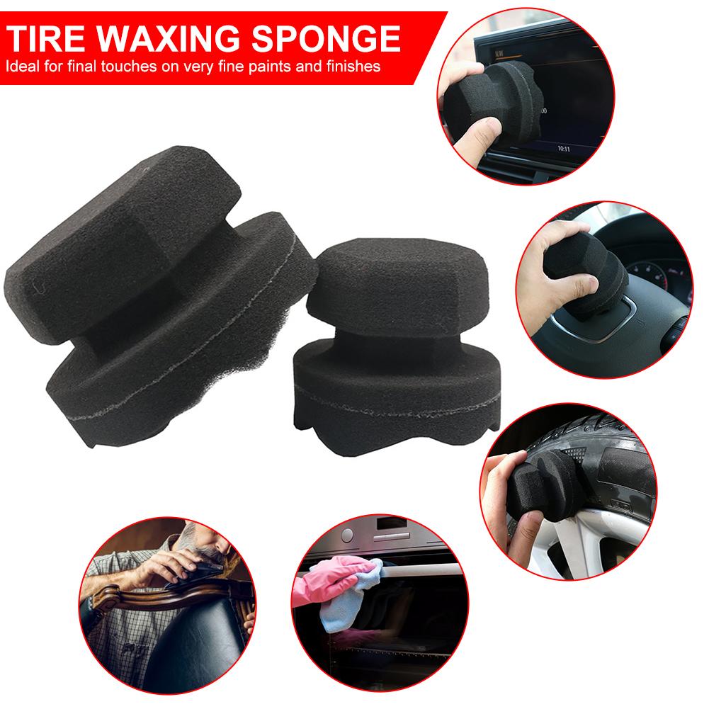 Waxing Poles Mobil Hex Sponge Grip Aplikator Detailing Mobil Lilin Ban Density Tinggi Spons Busa Genggam Spon Waxing Ban