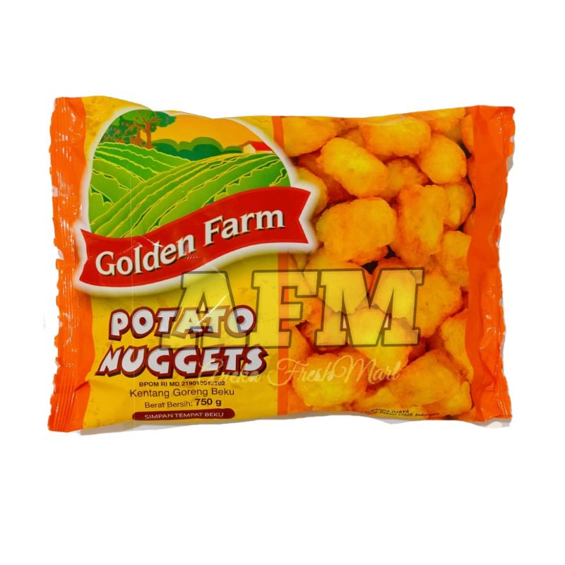 

GOLDEN FARM POTATO NUGGET 750GRAM KENTANG GORENG POMPOM FRENCH FRIES