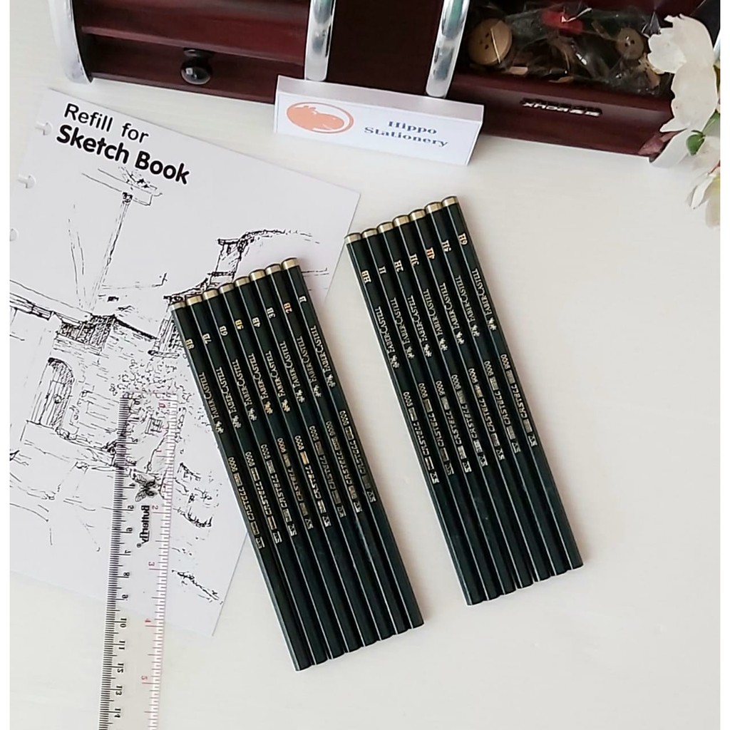 

PENSIL KOMPUTER KAYU FABER CASTELL 9000-PENSIL 2B