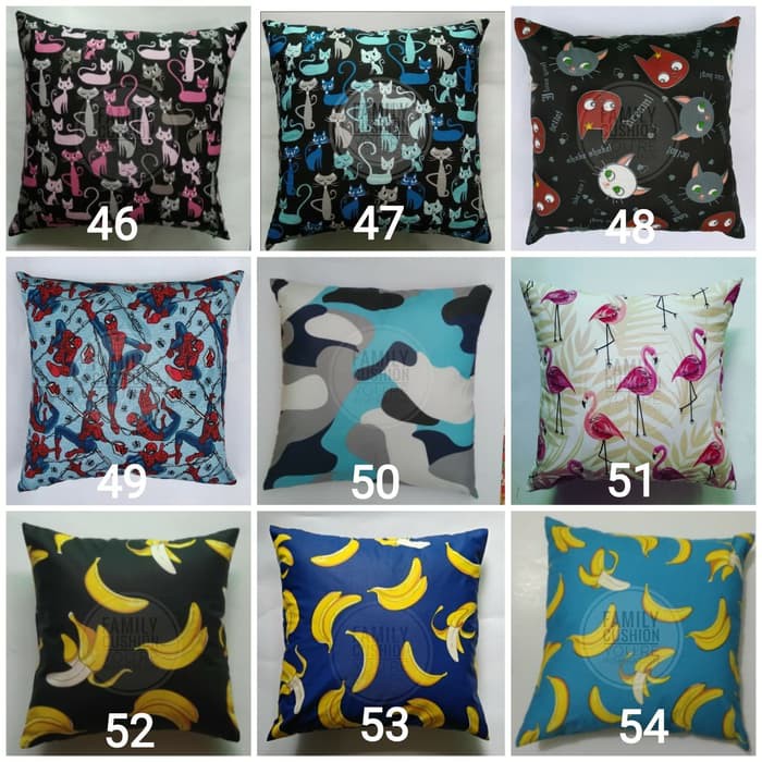 sarung bantal sofa /kursi /cushion 40x40