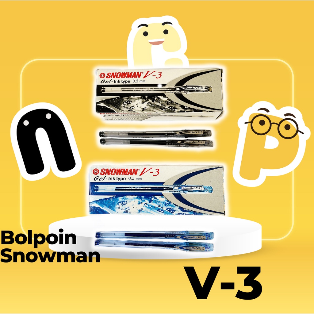 

Bolpen Pulpen Pen Snowman V3