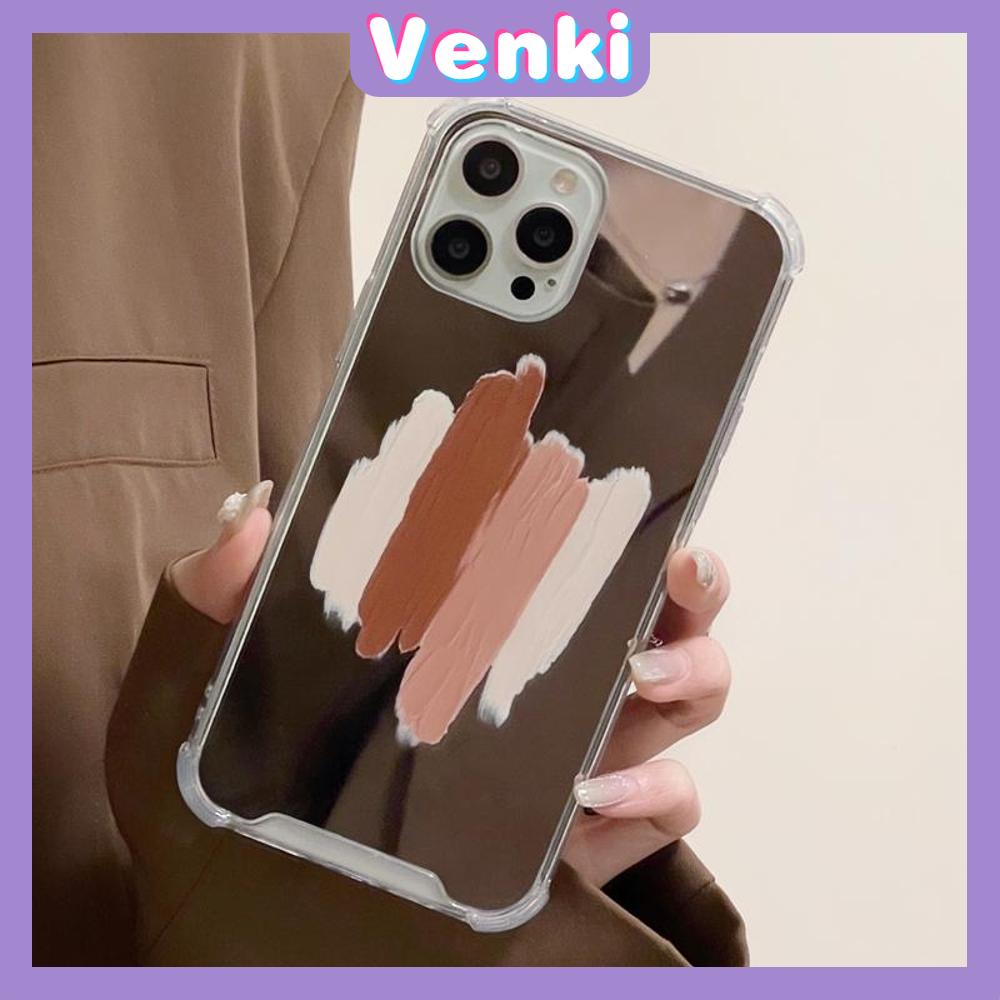 iPhone Case Acrylic HD Mirror Airbag Shockproof Protection Camera Cute Brown Tones Compatible For iPhone 11 iPhone 13 Pro Max iPhone 12 Pro Max iPhone 7 Plus iPhone xr