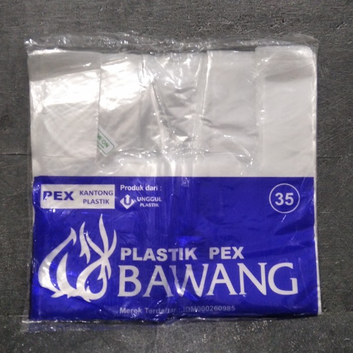 Kresek PE Bening 35x63 per pak Kantong Plastik PEX Bawang 35 x 63