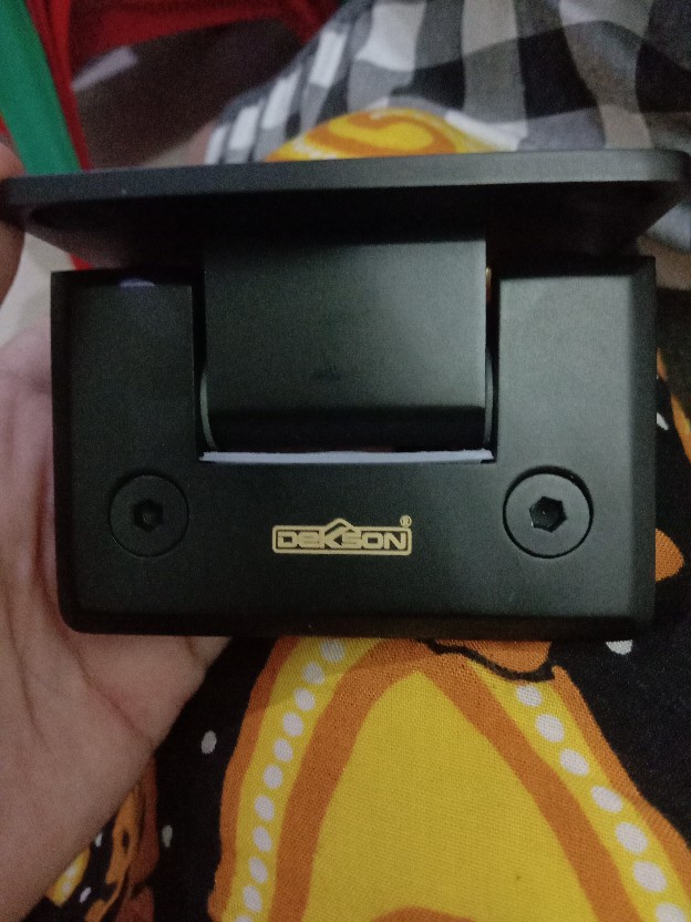 Engsel Shower Hinge Dekkson 7701 Glass To Wall Kaca Tembok Matt Black