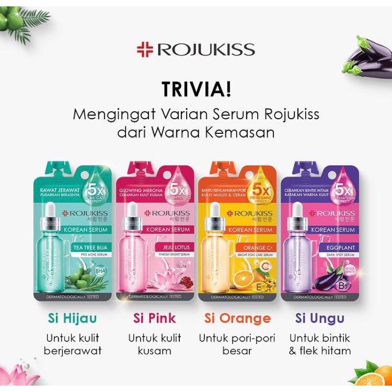 [BPOM] ROJUKISS KOREAN SERUM SACHET / SERUM ROJU KISS BPOM MURAH SERUM MURAH SERUM WAJAH BPOM