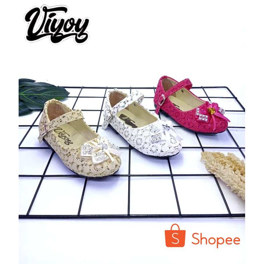 Viyoy_Galery Sepatu Anak Balet Bruket Pita Flatshoes Anak Perempuan Lucu 22-35 Terbaru