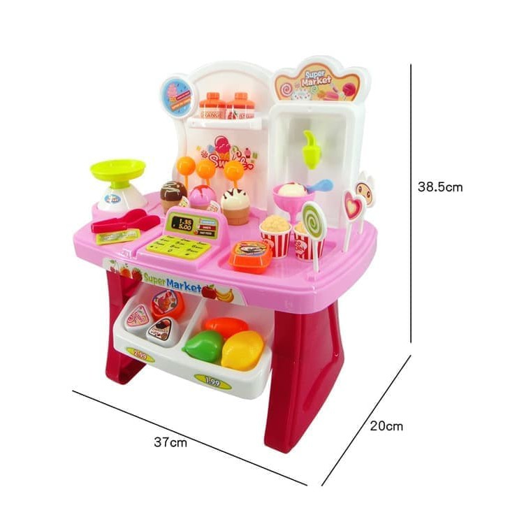Mainan Anak Toko-tokoan Minimarket Play Set Kado Mainan Supermarket