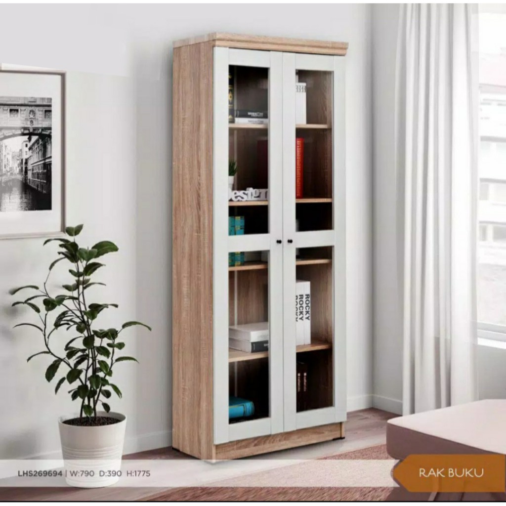 Lemari Hias Pintu kaca Lemari Buku kabinet Lemari Serbaguna Lemari