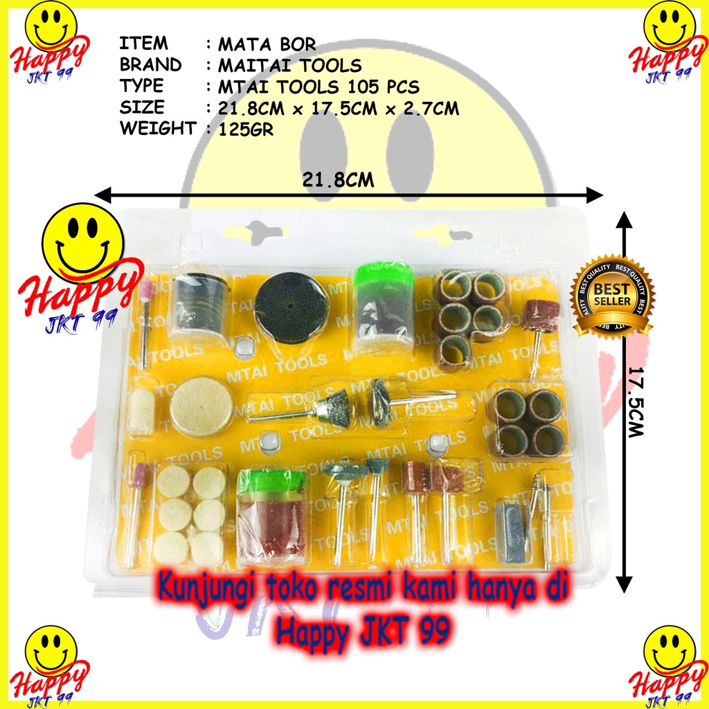 MATA TUNER BOR MINI GRINDER GERINDA DRILL UKIR GRAFIR GRINDA 105PCS