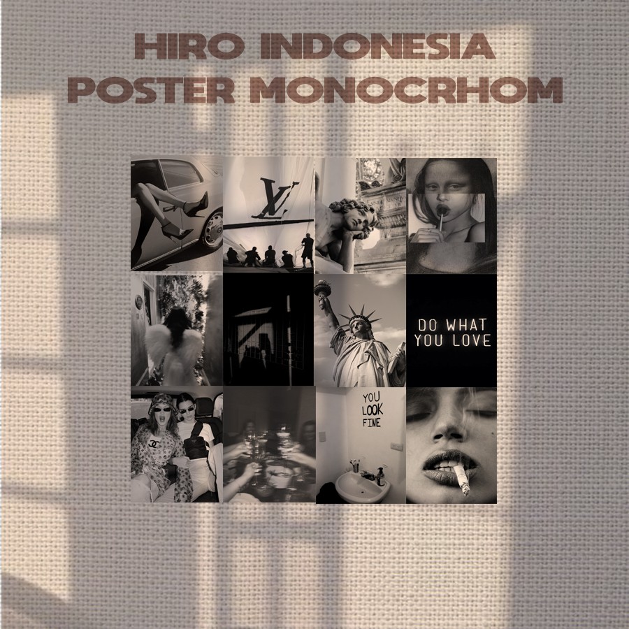 [BACA: POSTER ISI 12PCS UKURAN A5] Poster Anime One Piece Buronan Bounty Mugiwara Crew Terbaru & Kapal Thousand Sunny Go-12PCS | Monokrom