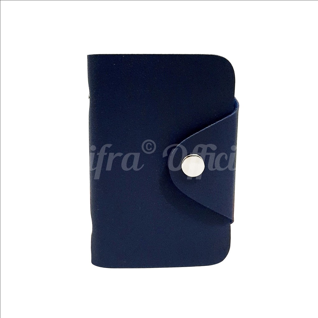 Shifra Card Holder Mika 20 Lembar untuk 40 Slot Kartu Dompet Wanita Warna Polos