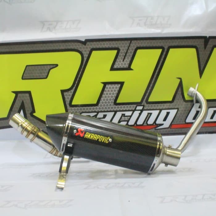 KNALPOT RACING AKRAPOVIC LAYANG CARBON UNTUK CBR150R XABRE MINERVA R15