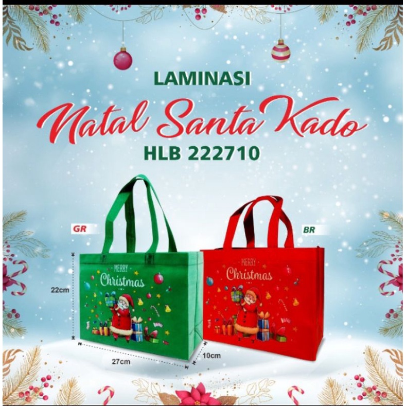 

Goodie bag Christmas 21X27X10 TAS SOUVENIR NATAL HAMPERS NATAL BINGKISAN NATAL