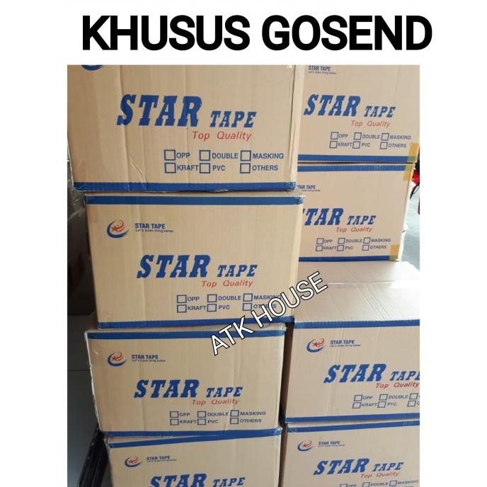 

GROSIR OPP Lakban Bening Coklat STAR 2inc 48mm*80yard DUS@72/Plakban