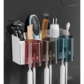 

Rak Sikat Gigi / Organizer Tempat Sikat Gigi Dispenser Odol 3 Susun