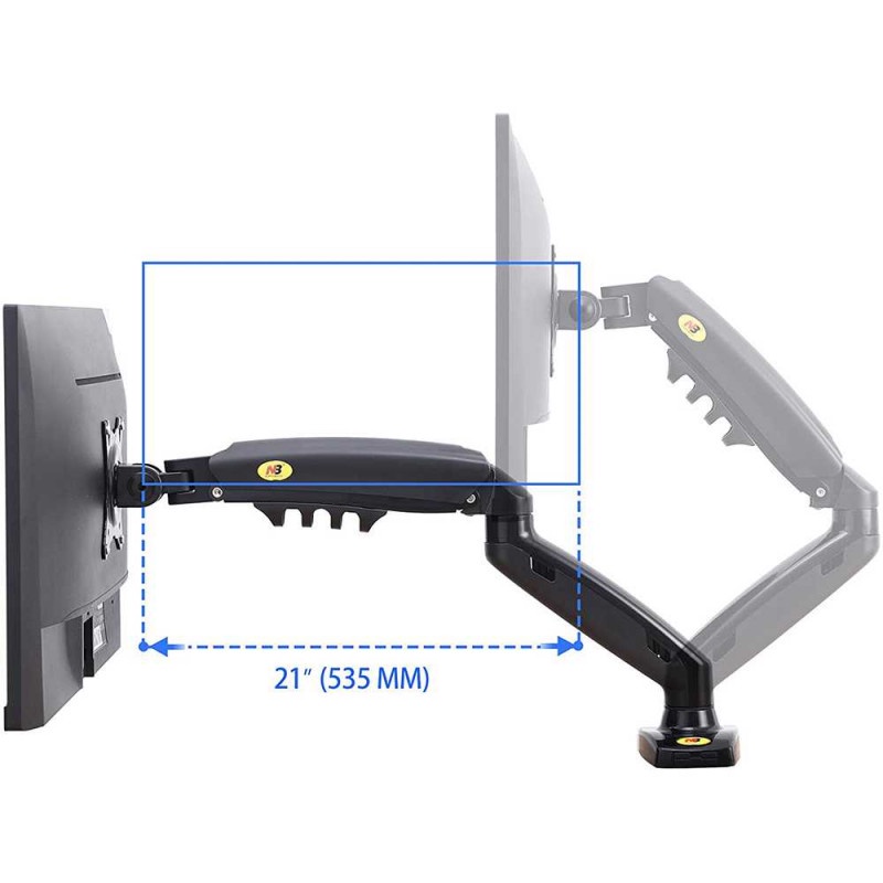 Bracket Monitor Universal Vesa Mount Telescopic Arm 17 - 30 Inch