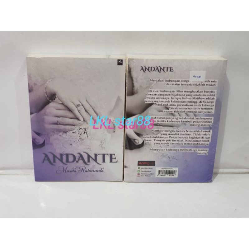 Buku/Novel Andante by Masda Raimunda