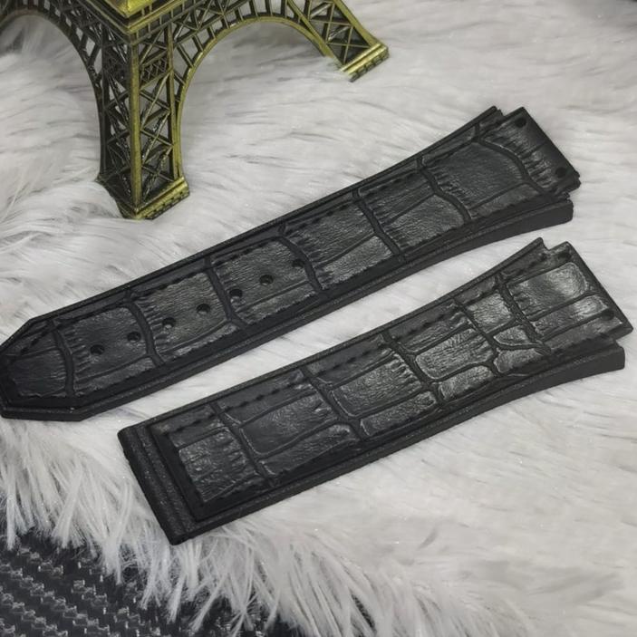 YEG Strap tali jam tangan pria Hublot terbaru corak  tali jam ukuran 26 mm .