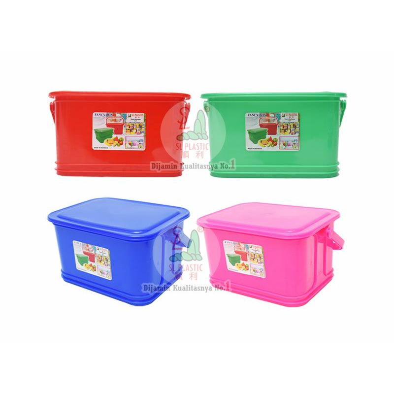 FANCY BOX SL + TUTUP/TEMPAT PENYIMPANAN/BOX CONTAINER UKURAN 5 LITER/TEMPAT KONDANGAN