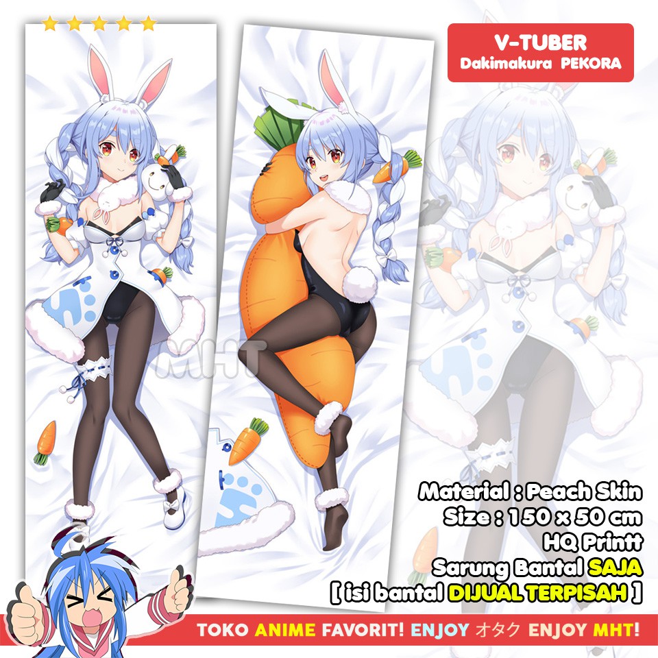 Sarung Bantal Anime Dakimakura Virtual Youtuber VTuber Holo Live : Pekora