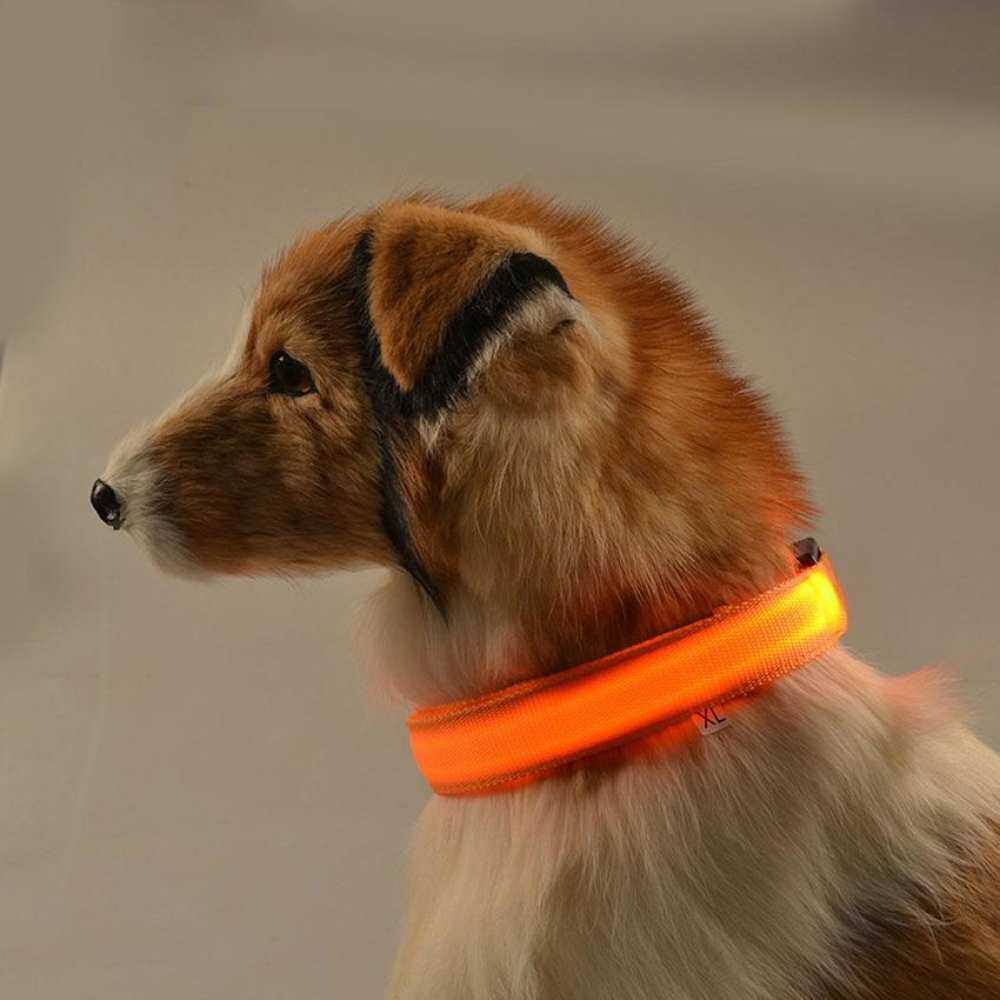 Pet Collar Dog Cat / Tali Kalung Hewan Anjing Kucing Nylon - LED