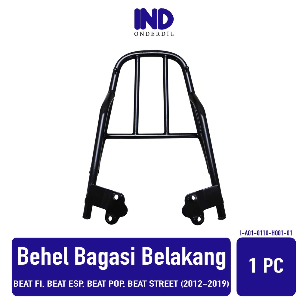 Dudukan Bracket-Breket-Braket Behel-Begel Bagasi Belakang Box Jog-Jok Barang Hollow Beat FI-eSP-Pop-
