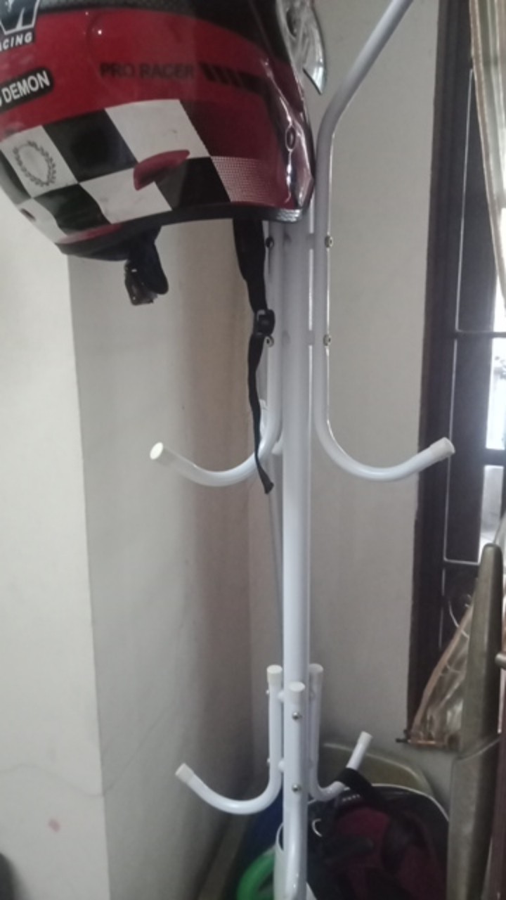 Stand Hanger Gantungan Baju Topi Tas Coat Jaket Multifungsi Gantungan Berdiri Hook Besi Serbaguna