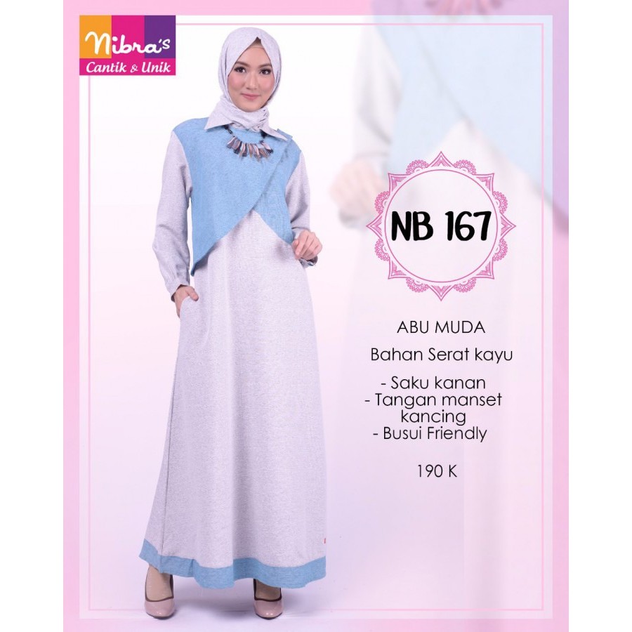 PROMO DISKON 10% GAMIS NIBRAS NB 167