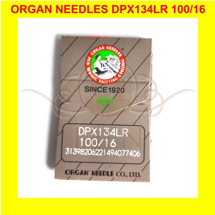 Jarum ORGAN PFx134LR 16 / DPx134LR Needles Jahit Kulit ORI Japan LEEN