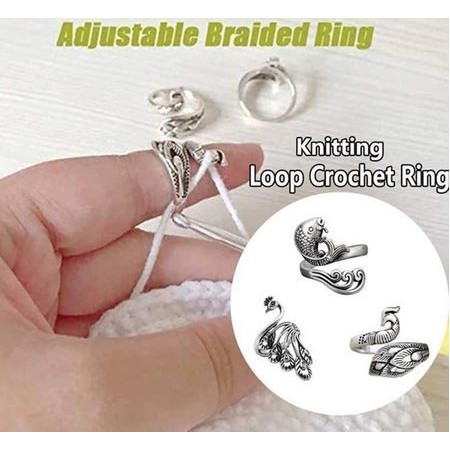 Adjustable Knitting Loop - Knitting Thimble - Cincin Knitting