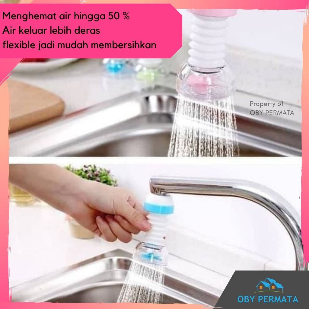 Sambungan Kran Keran Air Flexible Shower Head Irit Dan Deras OP22
