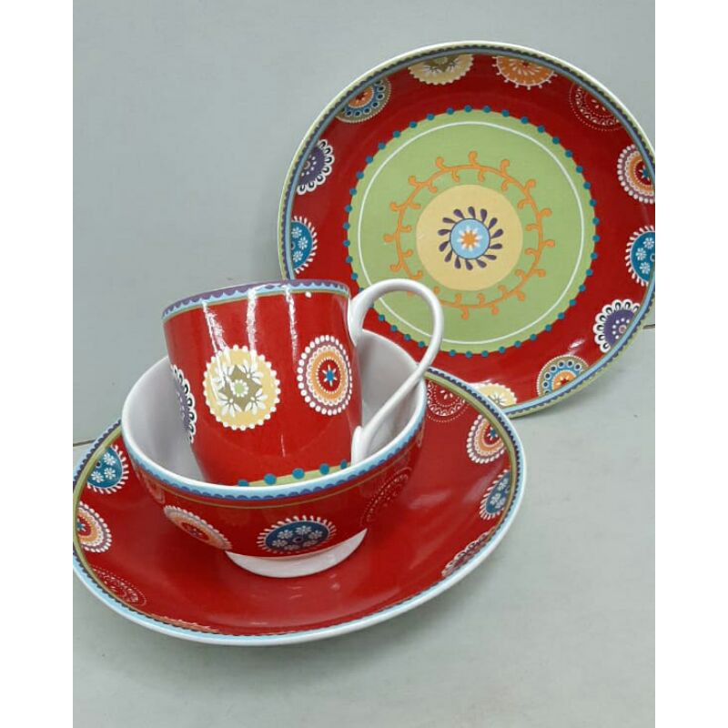 MAROKO SET // PIRING GEMES GELAS GEMES PIRING LUCU GELAS LUCU
