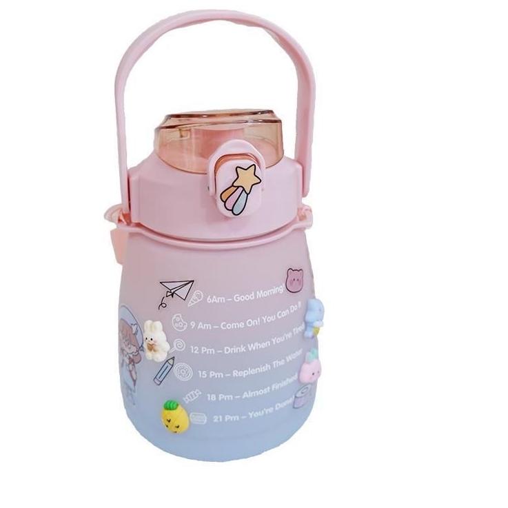 (TERLARIS) Botol Minum 2 Liter 2000ML (BZ 101) 1300ML 1.3 Liter (BZ102) Korea VIRAL / Botol Gradasi 