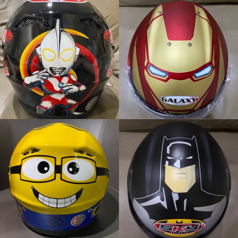 Helm Anak SNI Motif Termurah SKY Usia 3 sampai 7 Tahun