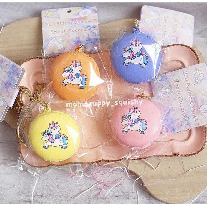 Jual Murah !!! PROMO SQUISHY LICENSED poli riding unicorn macaron by popular boxes