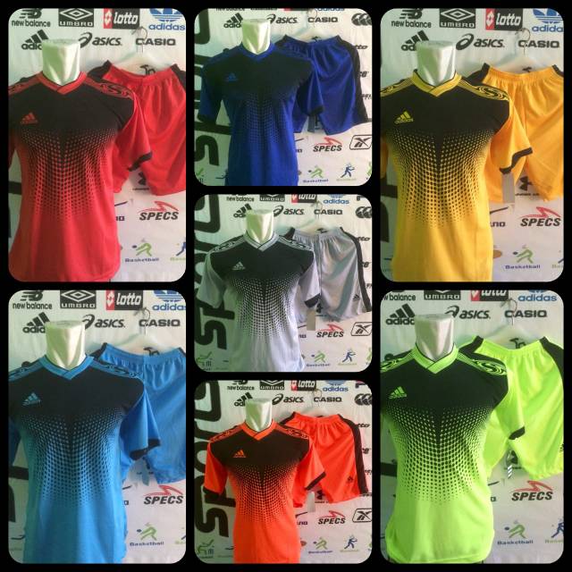 kaos futsal volly basket setelan jersey bola baju olahraga adidas