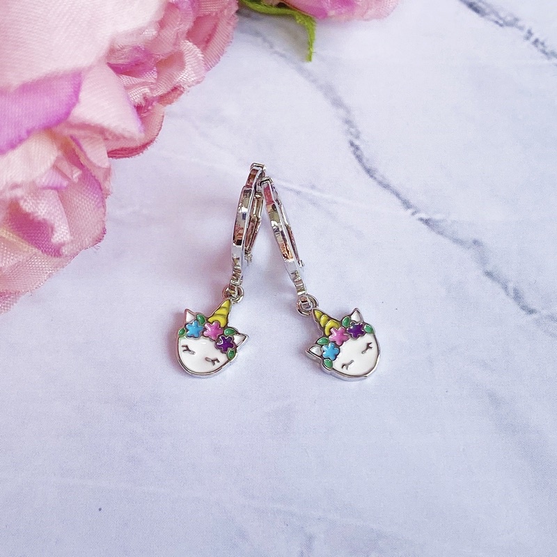 Anting Bayi / Anak Flower Unicorn Lapis Emas